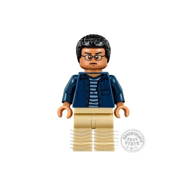 LEGO JURASSIC WORLD MINIFIGURE jw022 Franklin Webb - Dark Blue Shirt | NUOVO/NEW - Immagine 1 di 1