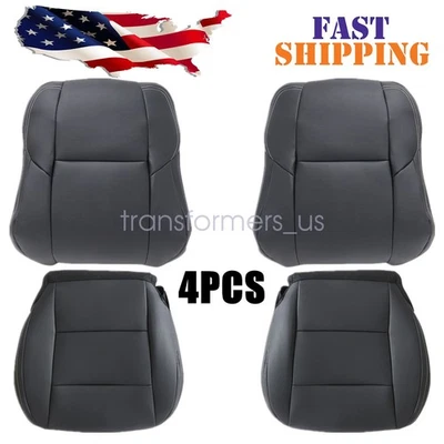 Cubierta de asiento de cuero negra para conductor y pasajero Toyota RAV4 2013-2018 inferior y superior Foto 1 de 4