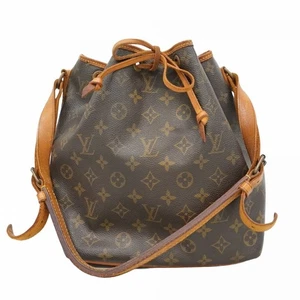 Borsa a tracolla Louis Vuitton Monogram Petit Noe M42226 marrone - Foto 1 di 17