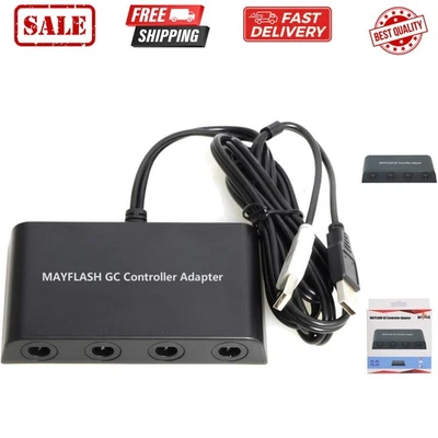 Adaptador Controlador Gamecube para Wii U, PC Windows y Switch/Switch 2, 4 Puertos Foto 1 de 4
