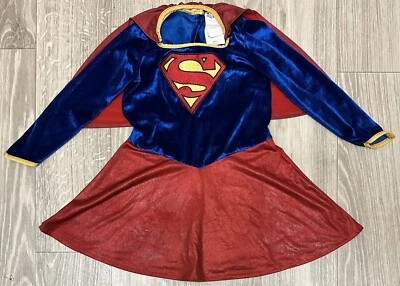 Halloween Niños De Lujo DC Niñas Supergirl Halloween Disfraz Vestido Con Capa S10 Foto 1 de 3