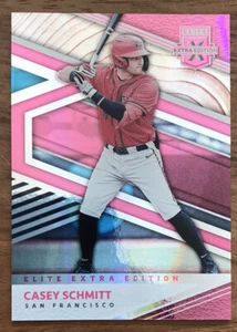 2020 Panini Elite Extra Edition Pink Parallel Casey Schmitt #49 Giants - Picture 1 of 2