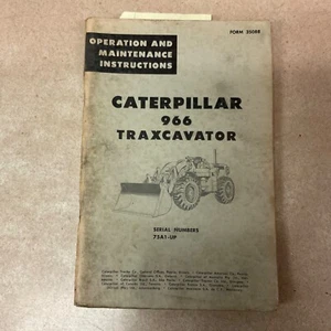 CAT Caterpillar 966 OPERATION MAINTENANCE MANUAL WHEEL LOADER GUIDE BOOK 75A 57H - Picture 1 of 4