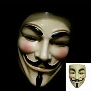 Máscara V de Vendetta Cosplay Guy Fawkes Máscara Anónima Halloween Resina Fiesta utilería - Imagen 1 de 13