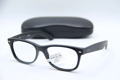 NEW RAY-BAN RB 2132 622 WAYFARER BLACK RUBBER AUTHENTIC FRAMES EYEGLASSES 58-18 - Image 1 of 4