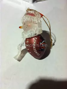 Cincinnati Bengals Acrylic Snowman Ornament - Picture 1 of 1