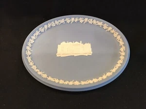 Wedgwood Light Blue JASPERWARE 'St. Andrews Scotland Oval Plate/tray/dish 9 7/8" - Picture 1 of 5