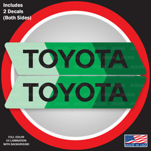 Vintage Bedside Decal Die-Cut FITS on all TOYOTA 4X4 Off-Road