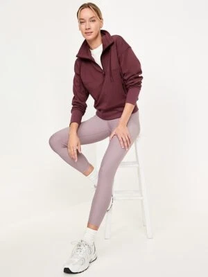OLD NAVY por Gap ~ Novo com etiquetas! Moletom pequeno ~ Chocolate Dynamic Fleece 1/2 zíper bc20 - Imagem 1 de 4