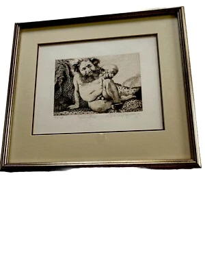 Lithograph Charles Bragg “Baccus” , Signed , Rare Collectable Art - Image 1 of 4