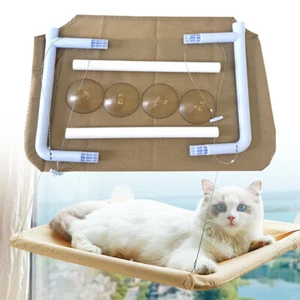 Premium Fensterplatz Katzenliege – Hängematte für Fenster, Liegeplatz, Bett - Bild 1 von 9