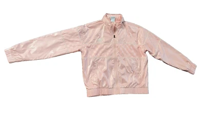 Chaqueta cortavientos ligera Umbro para lluvia forrada con capucha retro rosa L Foto 1 de 3