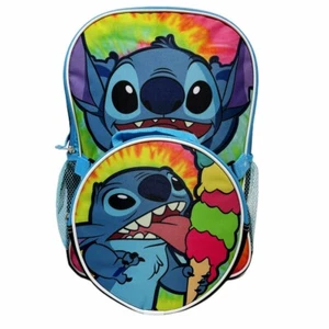 Disney Stitch 16" Backpack with Detachable Insulated Lunch Bag for Kids - Picture 1 of 5