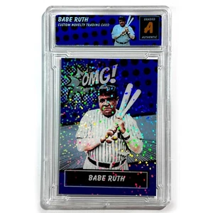 Babe Ruth Custom Novelty Trading Card Artist Signed - Picture 1 of 6