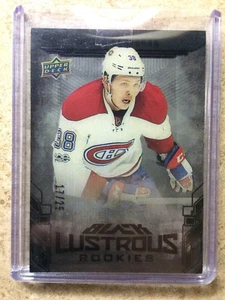 17-18 UD Black Lustrous Rookies Black Foil #LR-NS NIKITA SCHERBAK /25 - Picture 1 of 1