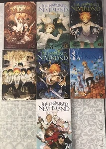 The Promised Neverland English Manga 7 Book Lot Volumes 2 4 5 7 8 9 17 Viz Media - Picture 1 of 15
