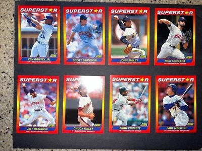 1992 SCORE SUPERSTAR BASEBALL CARD SET YOU CHOOSE INDIVIDUAL CARDS 1-100 MLB - Image 1 of 4
