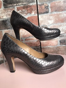 clarks silver heels