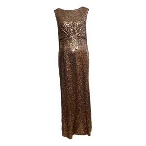 Jenny Packham rose gold sequin Carrie evening gown, UK 12, US 8, EU 40 - Picture 1 of 7