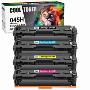 PACK DE 4 tóner 045H para Canon 045 H ImageCLASS 1246C001 MF634Cdw MF632Cdw LBP612Cdw - Imagen 1 de 12