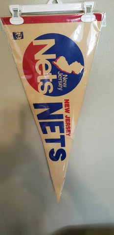 NEW JERSEY NETS  RETRO VINTAGE PENNANT WITH HOLDER 5/14/21 Cover