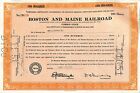 Vintage Stock Certificate - 1951 Boston and Maine Railroad to: May & Cannon Inc.