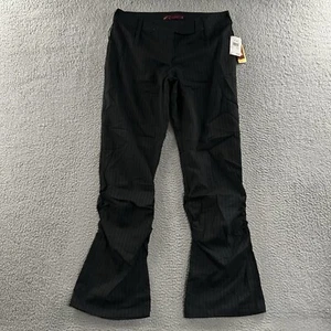 Fetish Womens Pants Black Size 11/12 Rouched Flared Eve Y2K Polyester Blend - Picture 1 of 19