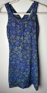 Title Nine Cirque de la Vie Dress Synergy Print in Blue Size XS - Picture 1 of 4