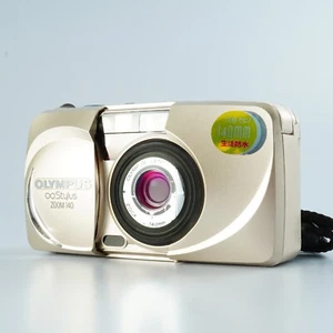 EXCELLENT OLYMPUS μ [ mju: ] ( Stylus ) Zoom 140 + Remote Control RC-200 Po... - Picture 1 of 19