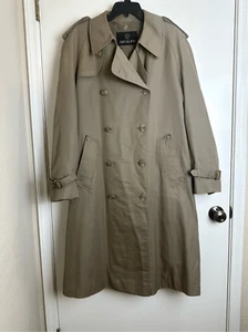 Adolfo vintage men's tan trench coat size 48 wool and cottom - Picture 1 of 16