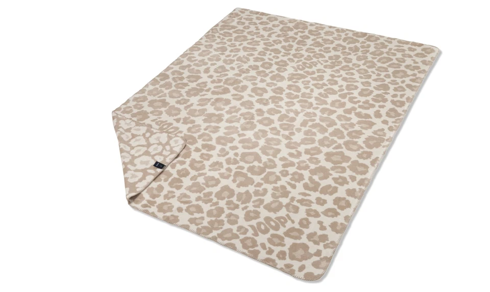 Joop! Wohndecke Kuscheldecke 150x200 cm Leopard Tierfell creme sand 813923 - Bild 1 von 4