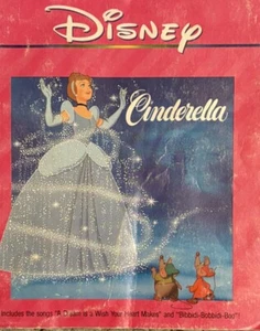 Disney Cinderella Read Along Book Only Paperback 1990 - Picture 1 of 2