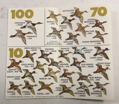 LONE STAR BEER TEXAS DUCK HUNTERS’ CARTERA DE BOLSILLO GUÍA 1983 CERVECERÍA ANUNCIO Foto 1 de 4