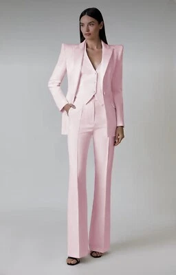 Trajes para mujeres de negocios 3 piezas conjunto de ropa de trabajo ajustado damas oficina novio graduación Foto 1 de 4