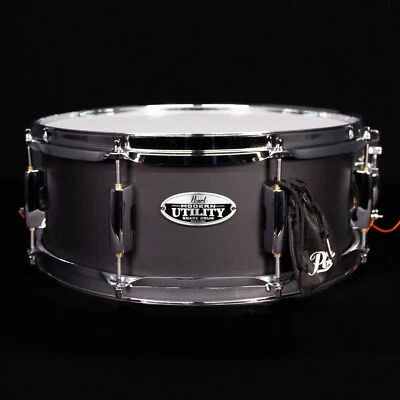 Pearl 14" x 5.5" Modern Utility Maple Snare, Satin Black - Image 1 of 4