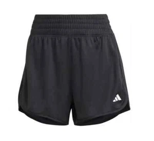 NEW Adidas Women's Pacer Essentials Knit High-Rise Shorts Black IQ2576, Size XL - Picture 1 of 5