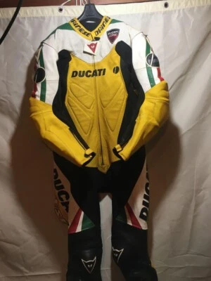 Dainese Ducati Men's Racing Suit Japanese Size M Yellow Black White - Image 1 of 4