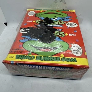 TEENAGE MUTANT NINJA TURTLES PRIMO BUBBLE GUM (1990 Topps) -- FULL 24 Retail Box - Picture 1 of 7