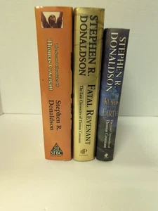 The Chronicles of Thomas Covenant by Stephen R Donaldson  3 Book Lot HC DJ - Picture 1 of 7
