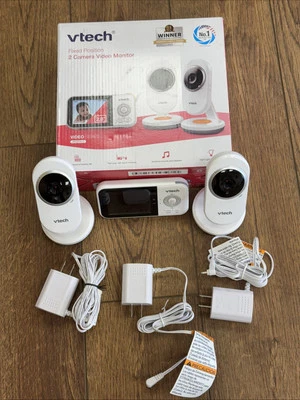 VTech 2 Cámara 2.8” Video Digital Monitor de Bebé con Luz Nocturna, Blanco, VM3254-2 Foto 1 de 4