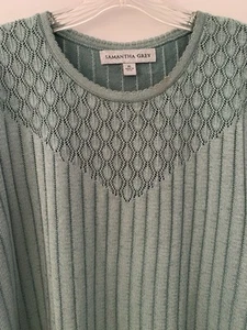 Samantha grauer Damenpullover Preppy Money Salbei olivgrün leichter Pullover XL - Bild 1 von 19