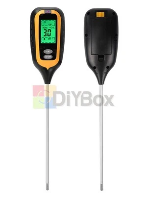 6-in-1 LCD PH Soil Tester Plant Lawn Water Moisture Temperature Light Test Meter - Image 1 of 4