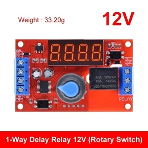 DC 12V 10A Adjustable Time Delay Relay Module LED Digital Timer Rotary Version - Picture 1 of 6