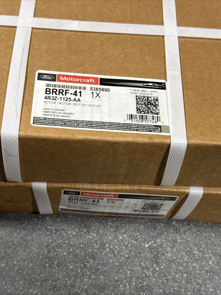 双/2/ 盘式制动转子 Motorcraft BRRF-41 适合 05-10 福特野马 — 第 1/2 张图片