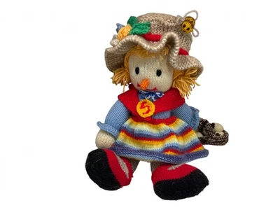 Strick Puppe Vogelscheuche 32 cm. Top Zustand - Bild 1 von 3
