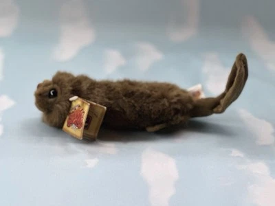 Edición Limitada Scoozie Pet Baby Beaver FUNCIONA 12" Largo "Original Mini" Senario Foto 1 de 4