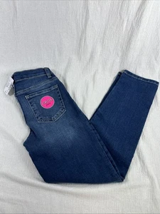 Childrens Place Straight Jeans Girls 10 Blue Light Wash Stretch NEW Adjustable - Picture 1 of 10