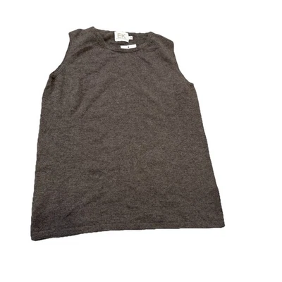 Edinburgh Knitwear Women’s cashmere brodie classic tank NWT Medium Otter color - Image 1 of 4