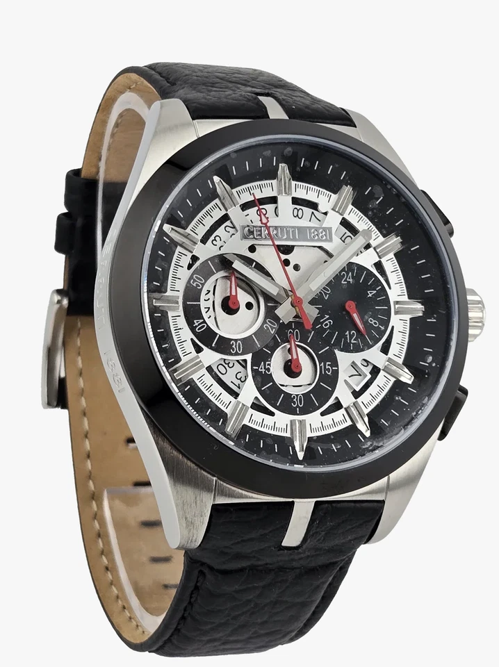 Cerruti Veliero Men's Chronograph Watch - 46mm Bold Muscline Style! - Image 1 of 4