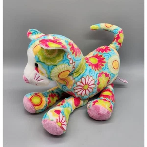 Douglas Cuddle Katze Blumenwirbel Plüschtier Stofftier Spielzeug 14 Zoll Multicolor Floppy - Bild 1 von 9